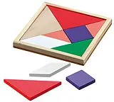 Philos 3524 - Tangram, Holz FSC 100%, Denkspiel Spiel