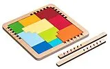 Philos 3570 - IQ Puzzle 7in1, Holz, Denkspiel Spiel