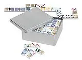Philos 3629 - Domino, Doppel 15 - in Blechdose Spiel