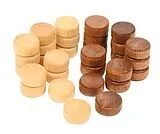 Spielsteine, Backgammon, 17 x 8 mm Spiel