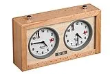 Philos 4668 - Schachuhr Gard , mechanisch, Holzgehäuse Spiel