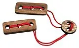 Philos 6101 - Befrei den Ring, Seilpuzzle Knobelspiel Spiel