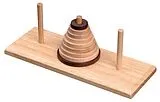 Philos 6260- Turm von Hanoi, Hevea Holz Spiel