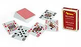 Pokerkarten - rot - Plastik Spiel