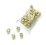 Philos 7381 - Würfel, 16 mm elfenbeinfarben, 100er Beutel Spiel