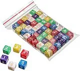 Philos 7720 - Würfel, 6-seitig 16x16x16mm, pearl, 50er Beutel Spiel