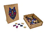 Artefakt Holzpuzzle 2 in 1 Wolf Spiel