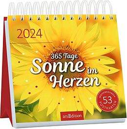 Kalender (Kal) Postkartenkalender 365 Tage Sonne im Herzen 2024 von 