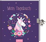 Kartonierter Einband Mein Tagebuch  Einhorn (mit Schloss) von 