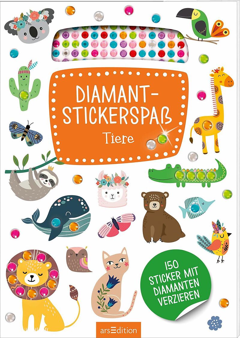 Diamant-Stickerspaß Tiere