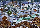 Kalender Adventskalender - Winter im Wald | Wandkalender von 