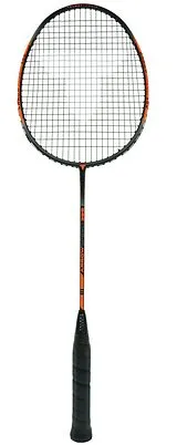 Talbot-Torro 439886 - Badmintonschläger Arrowspeed 399, Vollgraphit, One Piece Konstruktion, 89g, orange/schwarz, Einstiegsracket Spiel