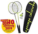 Talbot Torro 449405 - Badminton-Set Magic Night, 2 Schläger und 2 LED-Federbälle, Thermobag Spiel