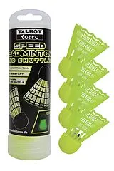 Schildkröt 490181 - Talbot-Torro Speedbadminton LED Shuttles, 4er Dose, Speed-Badminton-Federbälle Spiel