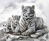 Diamond Painting Tigermama 40x30cm Spiel