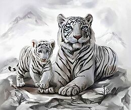 Diamond Painting Tigermama 40x30cm Spiel