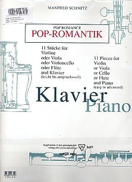 Manfred Schmitz Notenblätter Pop-Romantik für Flöte und Klavier