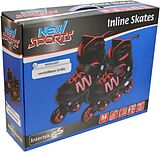 NSP Inliner schwarz/rot ABEC 7, Gr.35-38 Spiel