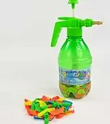 Pumpflasche mit 300 mehrfarbigen Wasserbomben Spiel