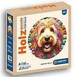 Holzpuzzle - Hund aus Wolle 250 Teile Spiel