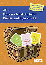 Textkarten / Symbolkarten Stärken-Schatzkiste für Kinder und Jugendliche von Falk Scholz