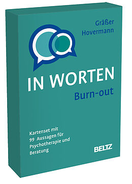 Textkarten / Symbolkarten Burn-out in Worten von Melanie Gräßer, Eike Hovermann jun.