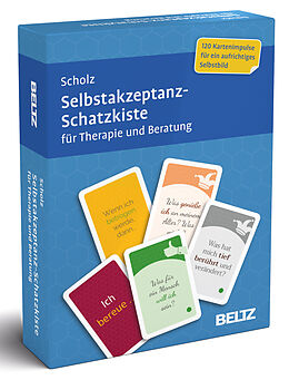 Textkarten / Symbolkarten Selbstakzeptanz-Schatzkiste für Therapie und Beratung von Falk Peter Scholz