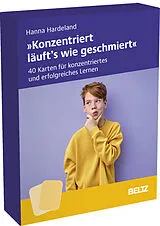 Textkarten / Symbolkarten »Konzentriert läuft's wie geschmiert« von Hanna Hardeland