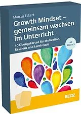 Textkarten / Symbolkarten Growth Mindset  gemeinsam wachsen im Unterricht von Marcus Eckert