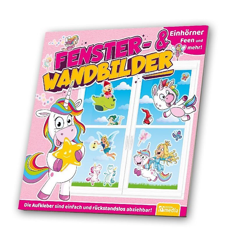 Fenster- / Wandbild: Einhörner, Feen & mehr!