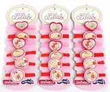 Small foot 2746 - Lillebi Zopfgummis, Steinbeck, Haargummis mit Kikibell, Mitgebsel, 3er Set (3x6 Haargummi) Spiel