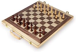 Schach und Backgammon Koffer Spiel
