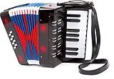 small foot 3304 - Akkordeon Classic, schwarz, Kinder-Musikinstrument, Höhe: 23cm Spiel