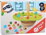 small foot 3360 - Balancierwippe, Holz, 26-teilig, Würfelspiel, Feinmotorik-Spiel Spiel