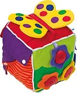 Small foot 5515 - Baby Würfel, Babywürfel, Stoff/Kunststoff, 16cm Spiel