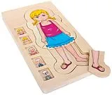 Holzpuzzle Anatomie Mädchen (Kinderpuzzle) Spiel
