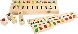 small foot 6494 - Bildersortierbox, Holz, 55 Teile Spiel