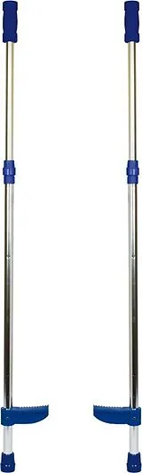 small foot 9511 - Stelzen mit Teleskopstange, Aluminium, verstellbare Fußrasten, Länge: 92-145cm Spiel