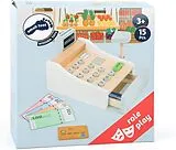 small foot 11099 - Spielkasse aus Holz, inkl. Scanner, Kartenlesegerät, Spielgeld und Kreditkarten, Kaufladen Spiel
