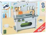 small foot 11158 - Kinderküche Kompkt, Holz, Backofen, Spüle, Spielküche, Zubehör Spiel