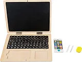Holz-Laptop mit Magnet-Tafel Spiel