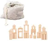 Holzbausteine Natur 50er-Pack im Beutel Spiel