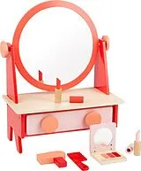 small foot 11409 - Retro-Schminktisch mit Zubehör, Holz, Maße: 33x18x43cm Spiel
