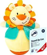 small foot 11426 - Stand Up Lion, Stehauf Figur Löwe, Stehaufmännchen aus Plüsch zum Greifen und Fühlen Spiel