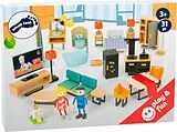 small foot 11742 - Puppenhaus-Möbel-Set Modern, 31 Teile Spiel