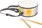 Small foot 11952 - Trommel Bunte Wildnis, Kinder-Musikinstrument, 20x10cm Spiel