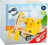 small foot 12010 - Schaufelbagger aus Holz, Bagger, Baustellenfahrzeug Spiel