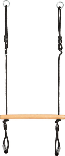 small foot 12409 - Trapezschaukel mit Turnringen Black Line Spiel