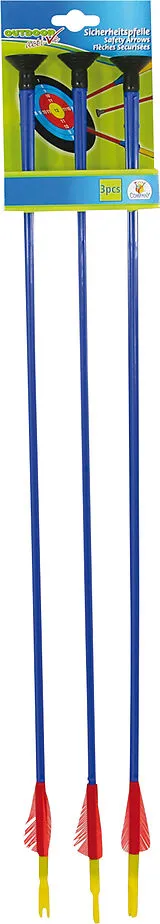 OA 3 Pfeile mit Saugknopf, L.59cm Spiel