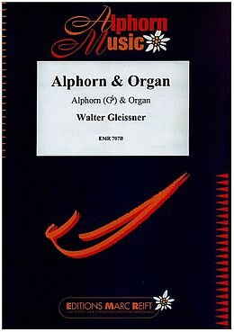  Notenblätter Alphorn und Orgel